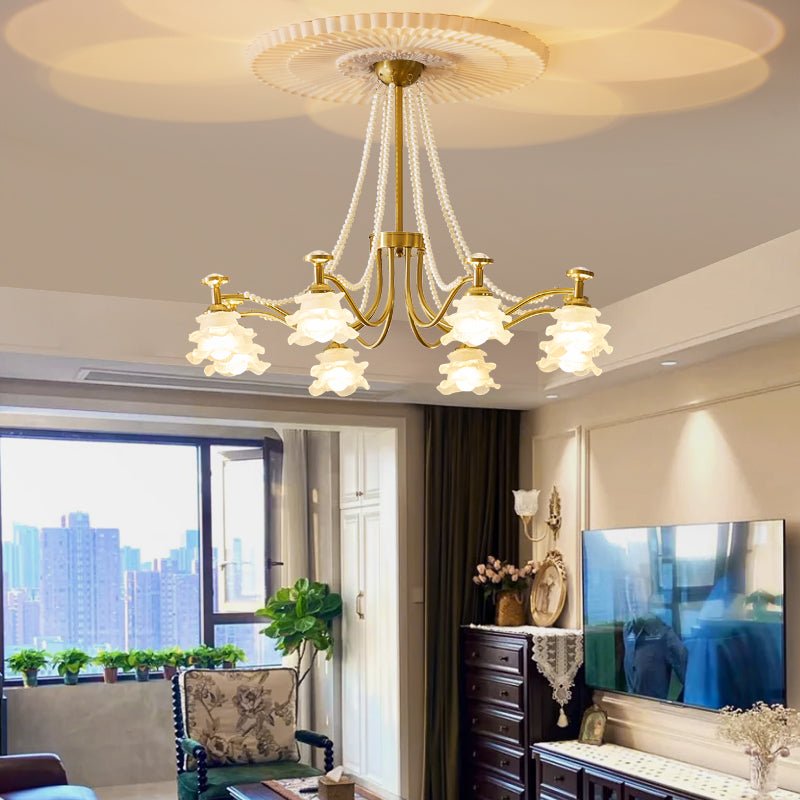 Cotalisra Chandelier Premium Élégance Verre Rose - Neutralighting