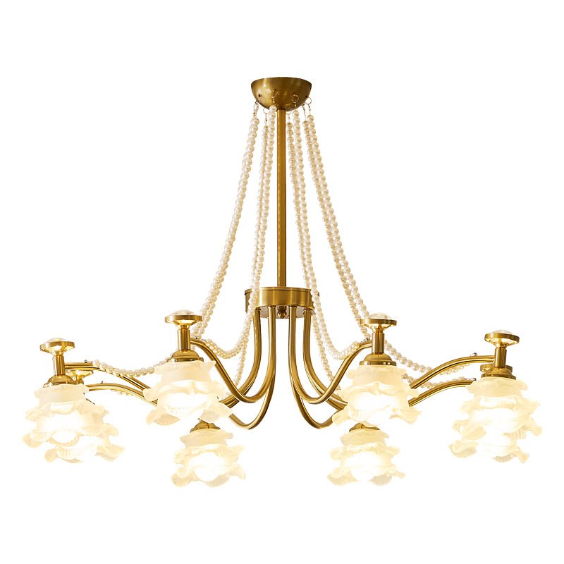 Cotalisra Chandelier Premium Élégance Verre Rose - Neutralighting