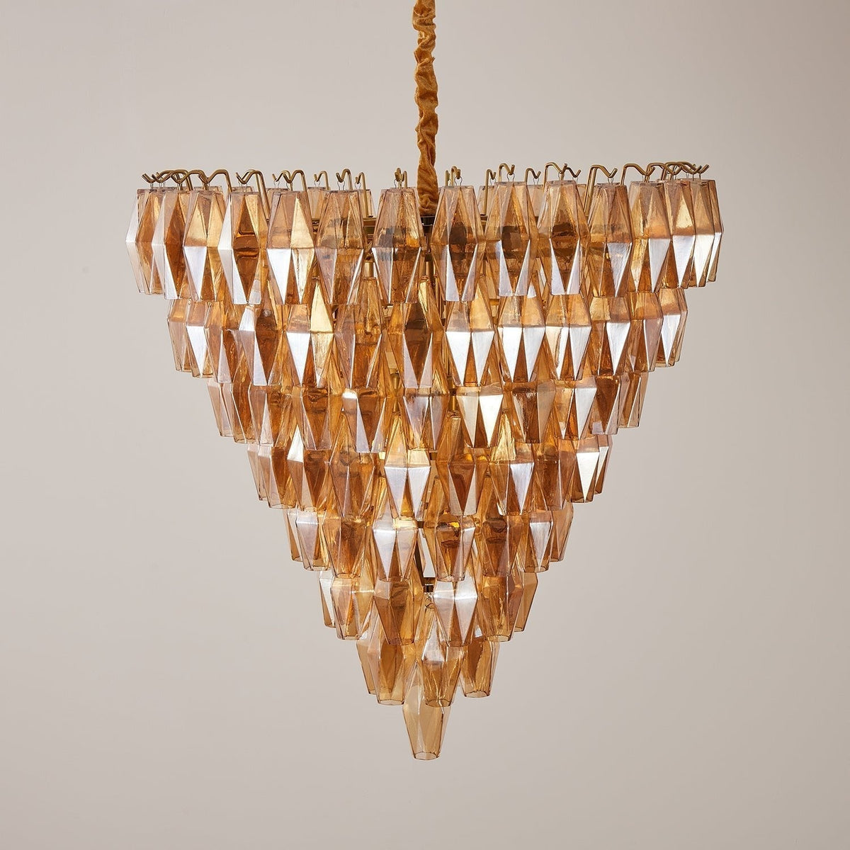 Aurora Chandelier Empire Prism Ambre - Neutralighting