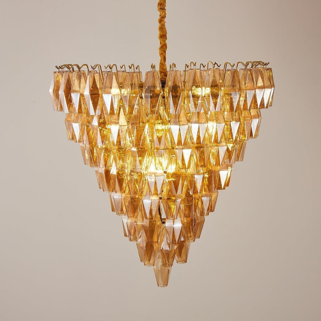 Aurora Chandelier Empire Prism Ambre - Neutralighting
