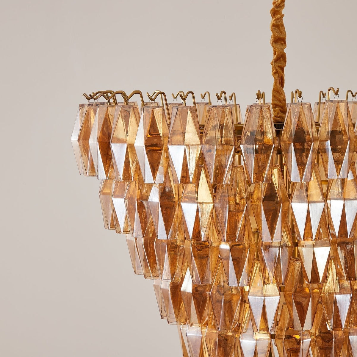 Aurora Chandelier Empire Prism Ambre - Neutralighting