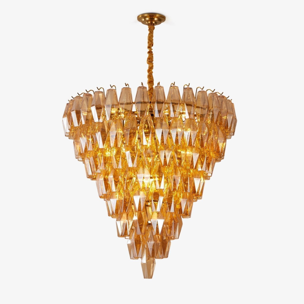 Aurora Chandelier Empire Prism Ambre - Neutralighting