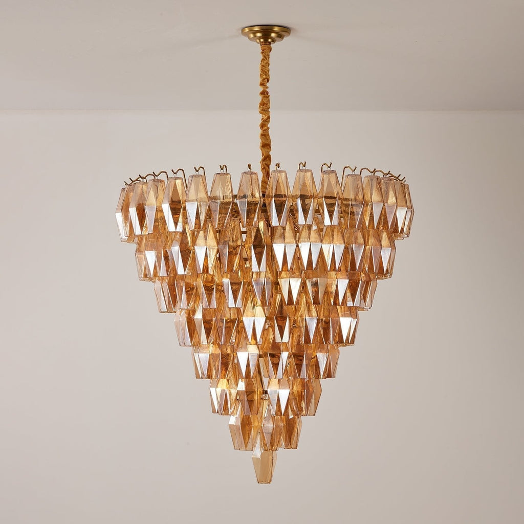 Aurora Chandelier Empire Prism Ambre - Neutralighting