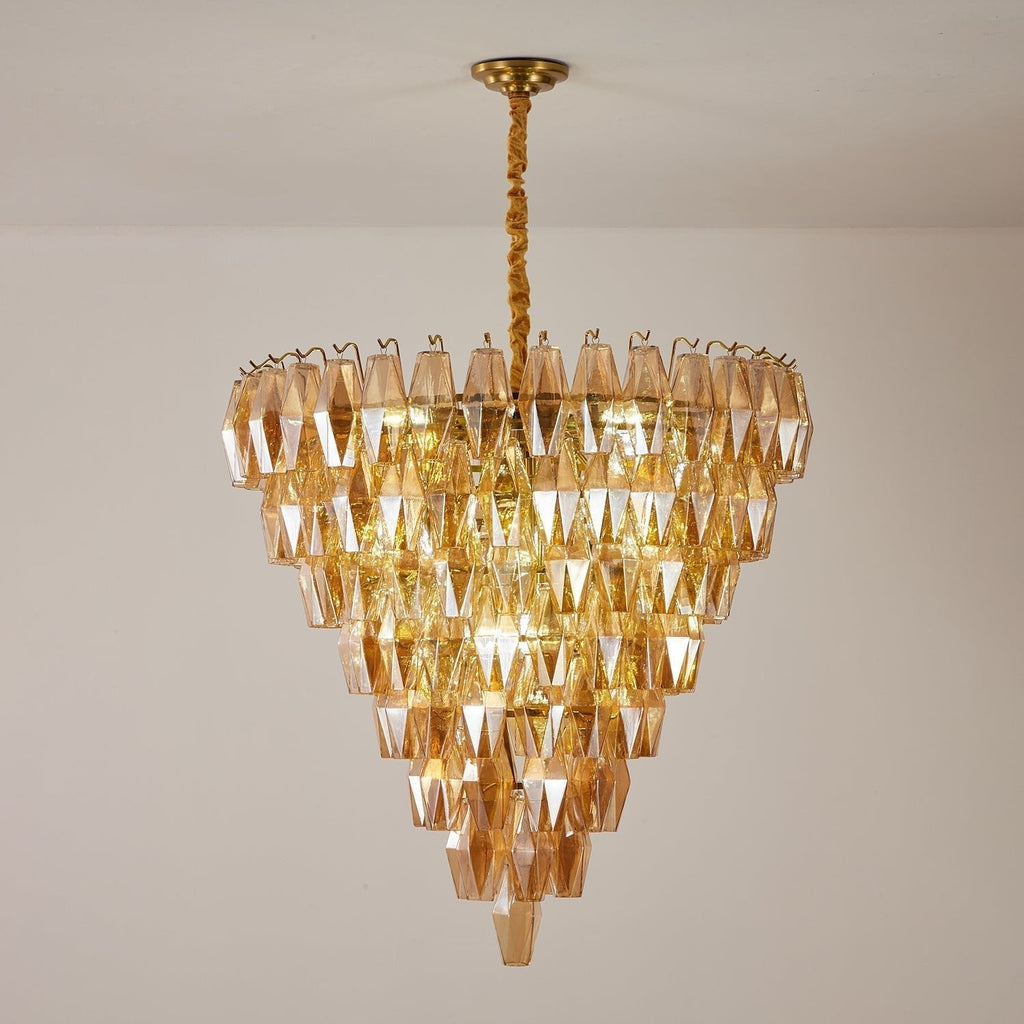Aurora Chandelier Empire Prism Ambre - Neutralighting