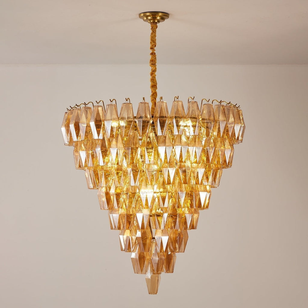 Aurora Chandelier Empire Prism Ambre - Neutralighting