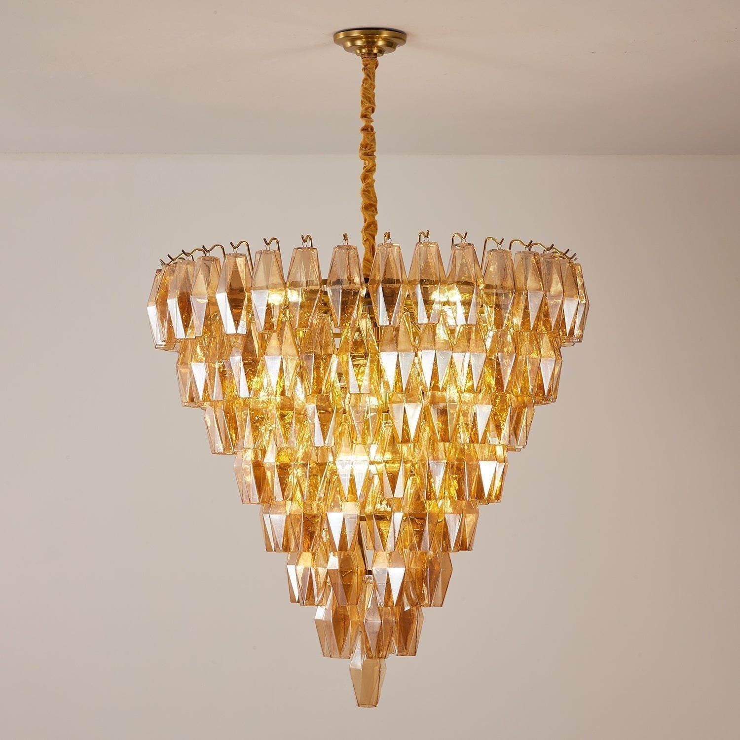 Aurora Chandelier Empire Prism Ambre - Neutralighting