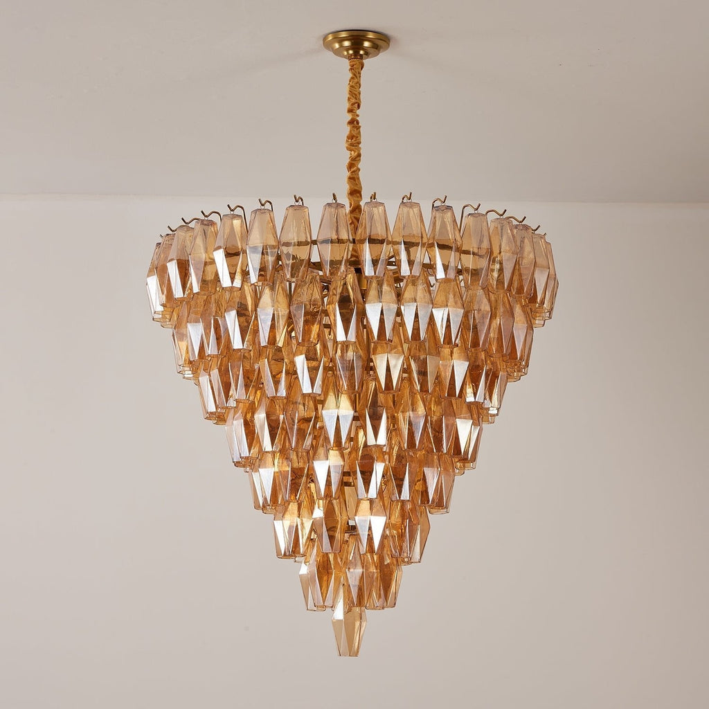 Aurora Chandelier Empire Prism Ambre - Neutralighting