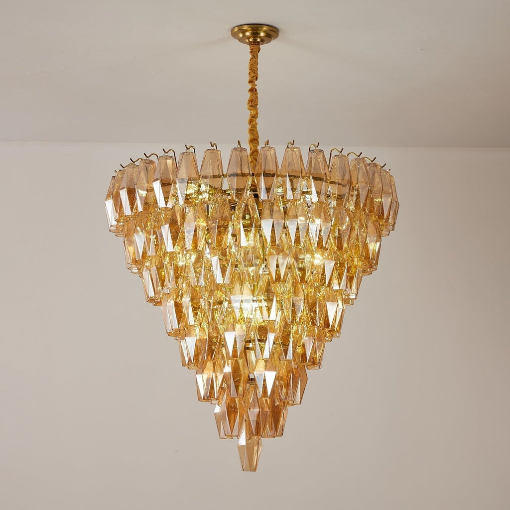 Aurora Chandelier Empire Prism Ambre - Neutralighting