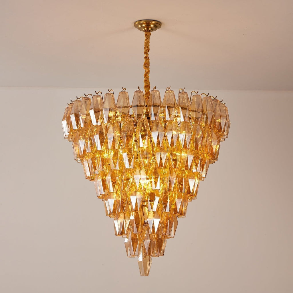 Aurora Chandelier Empire Prism Ambre - Neutralighting