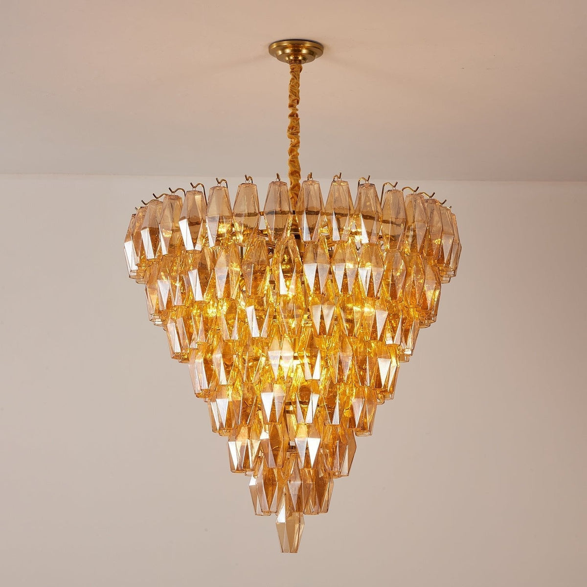 Aurora Chandelier Empire Prism Ambre - Neutralighting