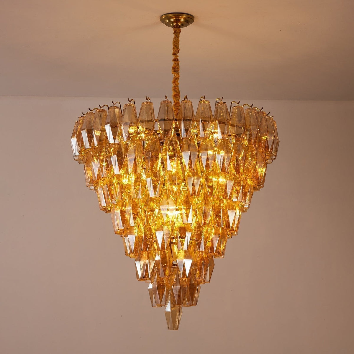 Aurora Chandelier Empire Prism Ambre - Neutralighting