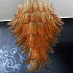 Aurora Chandelier en Verre de Murano Ambre - Neutralighting