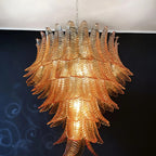 Aurora Chandelier en Verre de Murano Ambre - Neutralighting