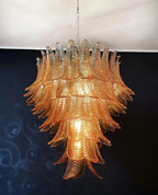 Aurora Chandelier en Verre de Murano Ambre - Neutralighting