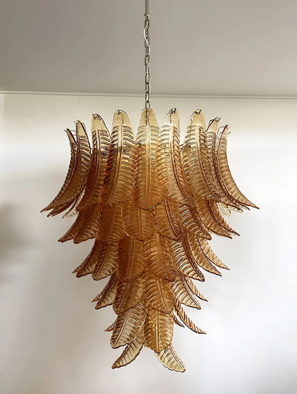 Aurora Chandelier en Verre de Murano Ambre - Neutralighting