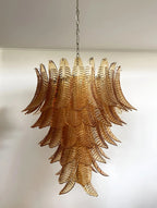 Aurora Chandelier en Verre de Murano Ambre - Neutralighting