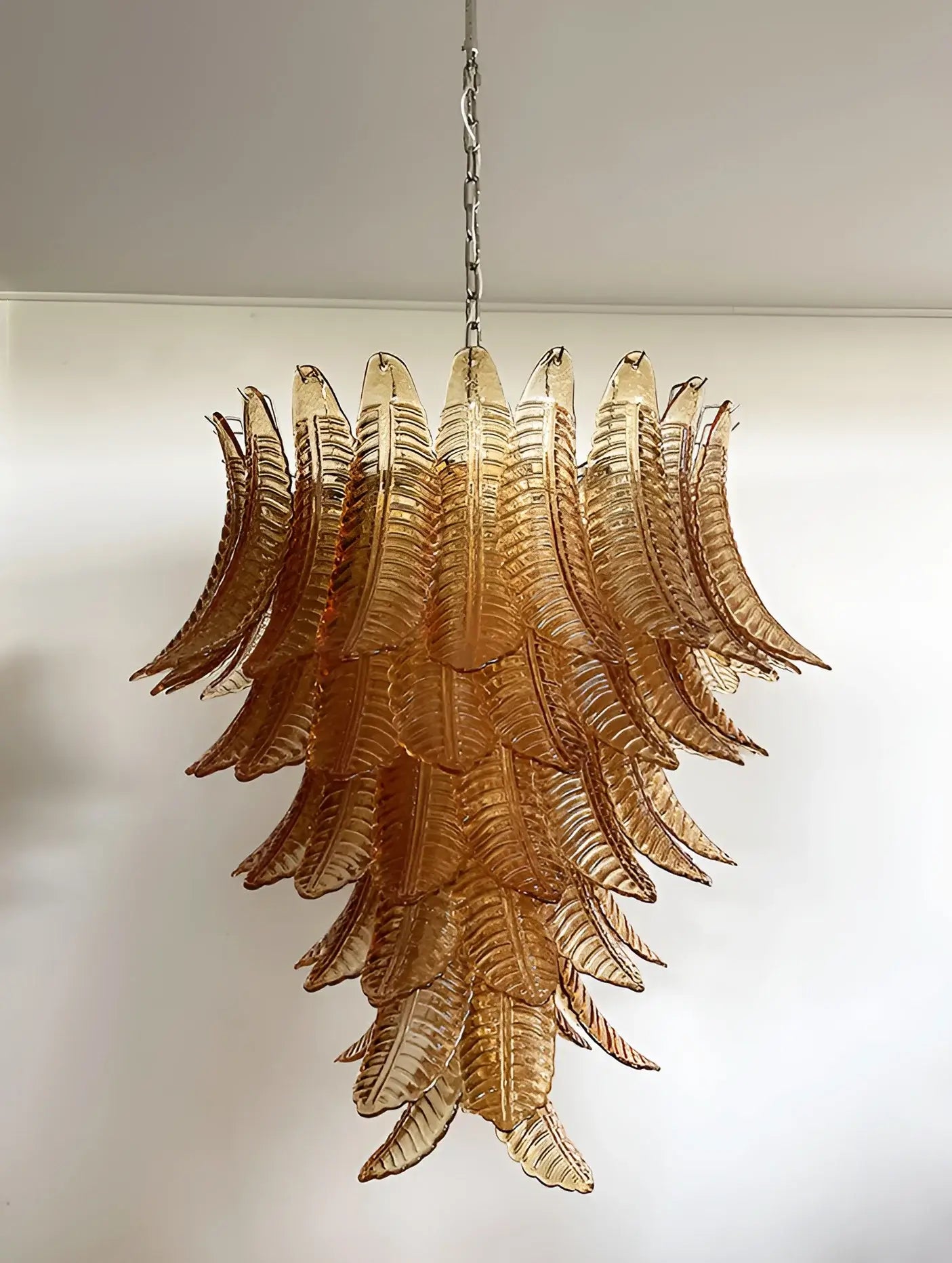 Aurora Chandelier en Verre de Murano Ambre - Neutralighting
