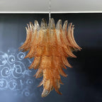 Aurora Chandelier en Verre de Murano Ambre - Neutralighting
