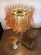 Aurora Chandelier en Verre de Murano Ambre - Neutralighting