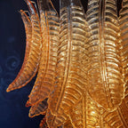 Aurora Chandelier en Verre de Murano Ambre - Neutralighting