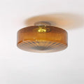 June Plafonnier Ambre Verre - Neutralighting