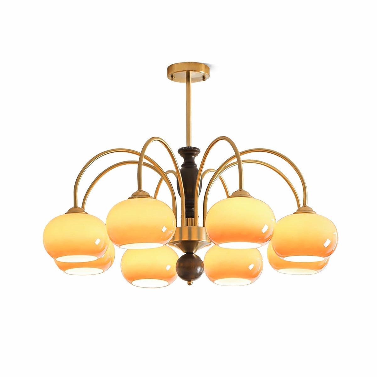 Aurora Lustre Amberly Arche Bras Courbés - Neutralighting