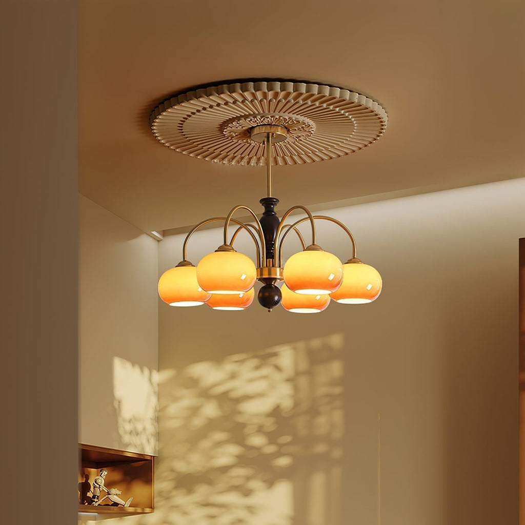 Aurora Lustre Amberly Arche Bras Courbés - Neutralighting