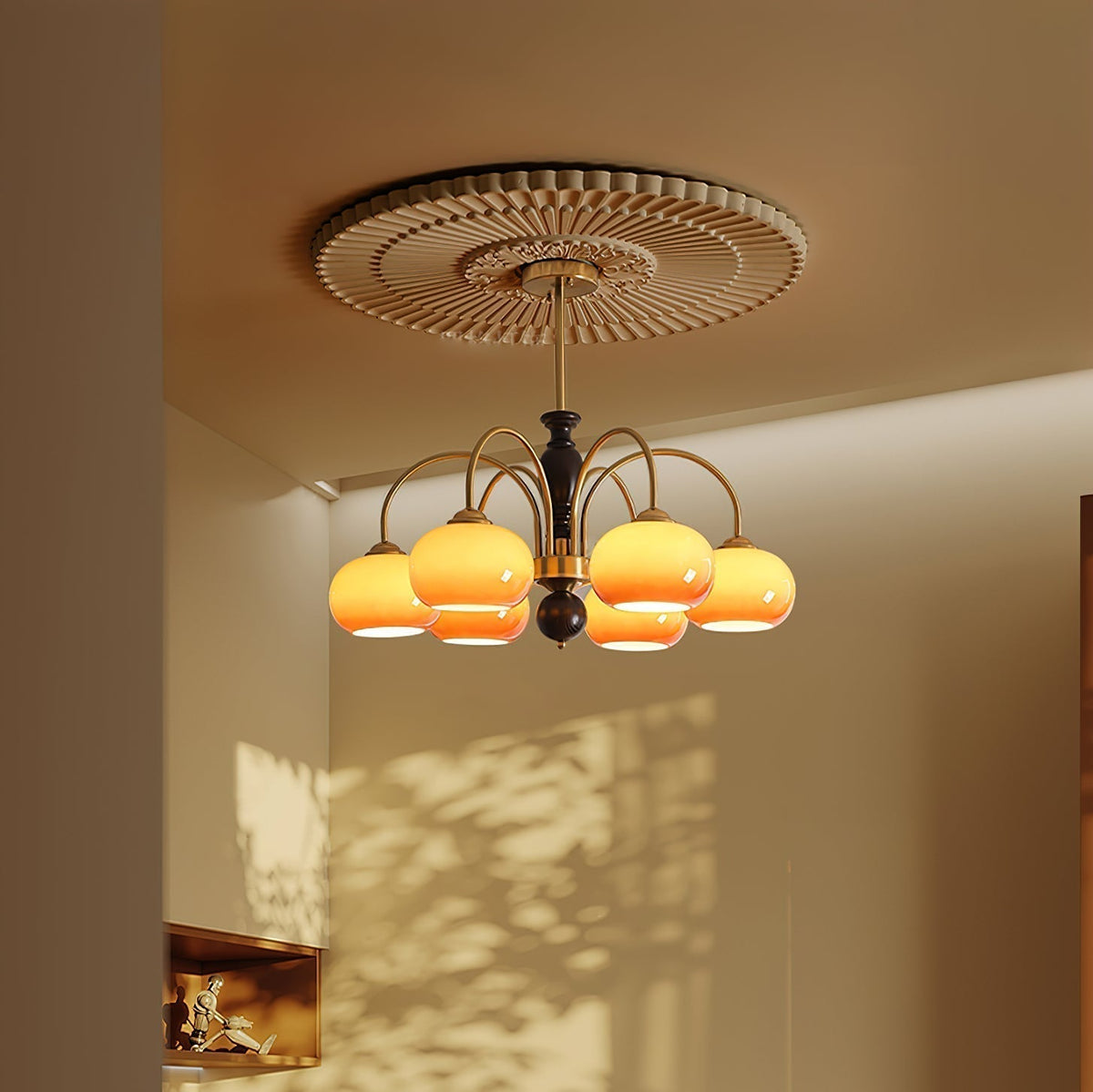 Aurora Lustre Amberly Arche Bras Courbés - Neutralighting