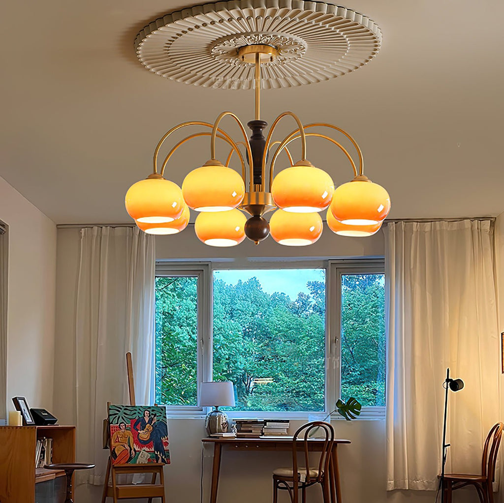 Aurora Lustre Amberly Arche Bras Courbés - Neutralighting