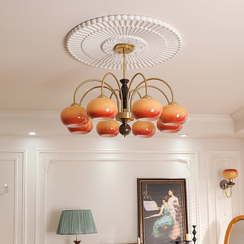 Aurora Lustre Amberly Arche Bras Courbés - Neutralighting