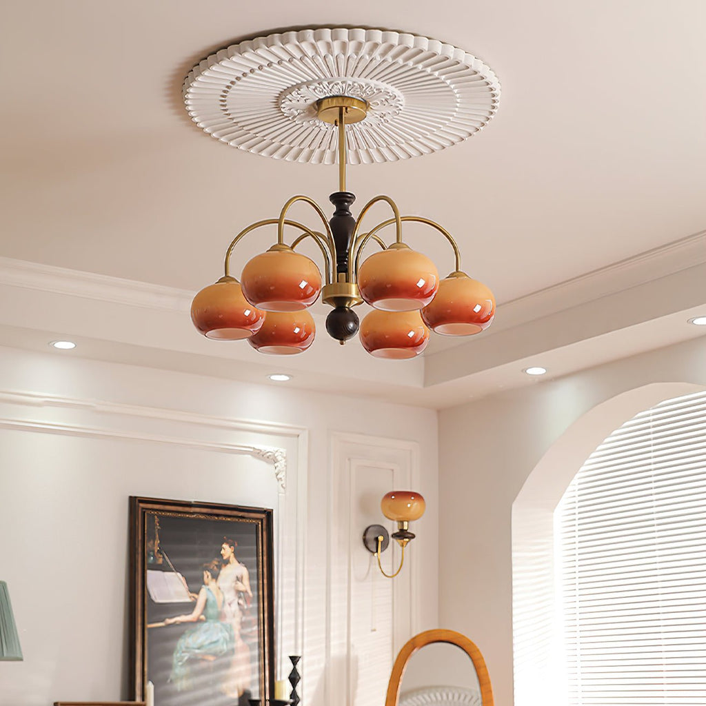 Aurora Lustre Amberly Arche Bras Courbés - Neutralighting