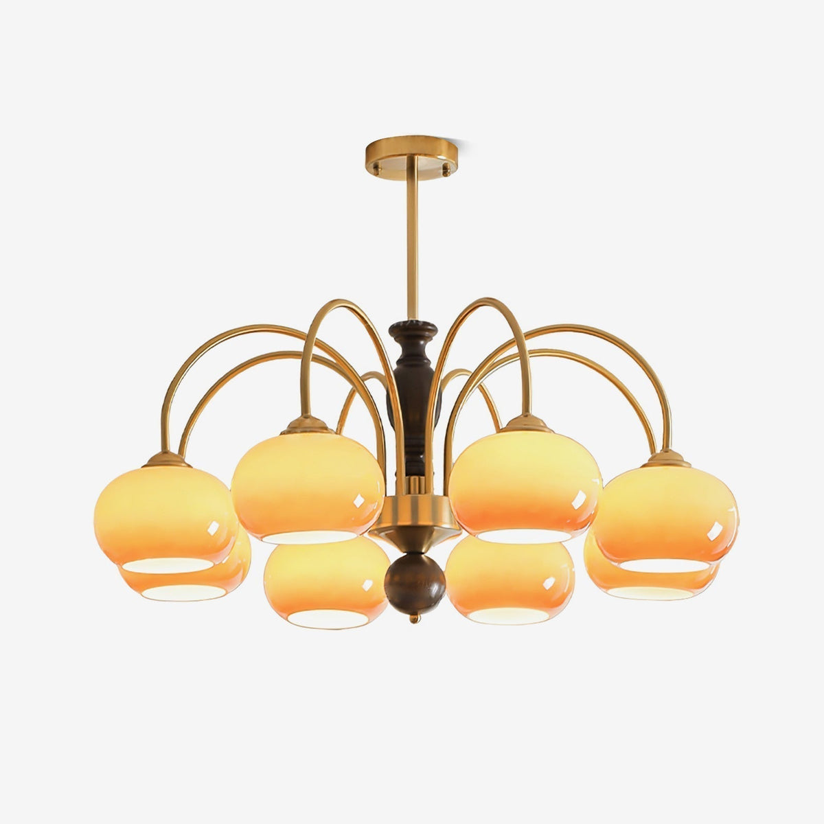 Aurora Lustre Amberly Arche Bras Courbés - Neutralighting