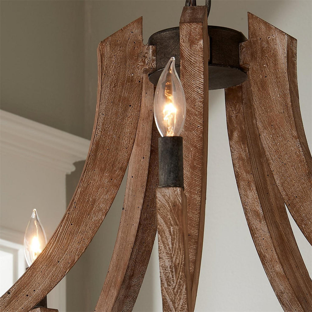 Eirikuvyi Suspension en Métal et Bois Lanterne Créativité Vintage - Neutralighting