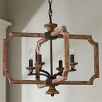 Eirikuvyi Suspension en Métal et Bois Lanterne Créativité Vintage - Neutralighting