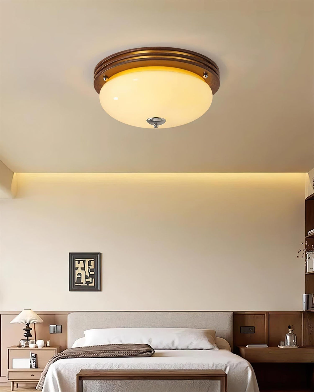 Povio Lampe Plafonnier Semi-Encastrée en Verre - Neutralighting