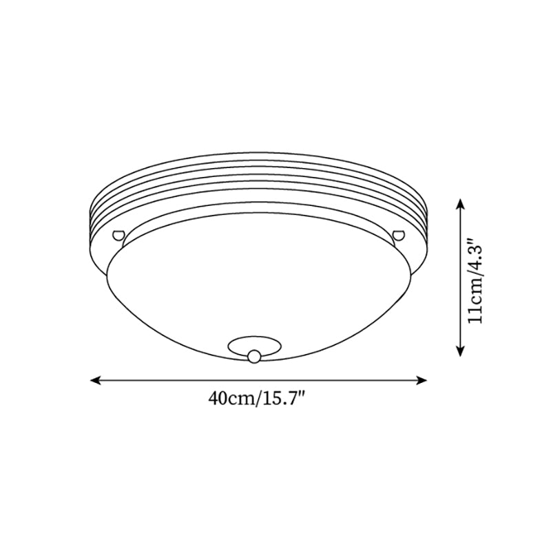 Povio Lampe Plafonnier Semi-Encastrée en Verre - Neutralighting