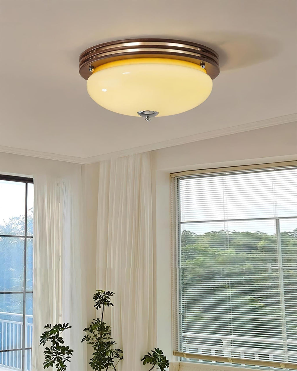 Povio Lampe Plafonnier Semi-Encastrée en Verre - Neutralighting
