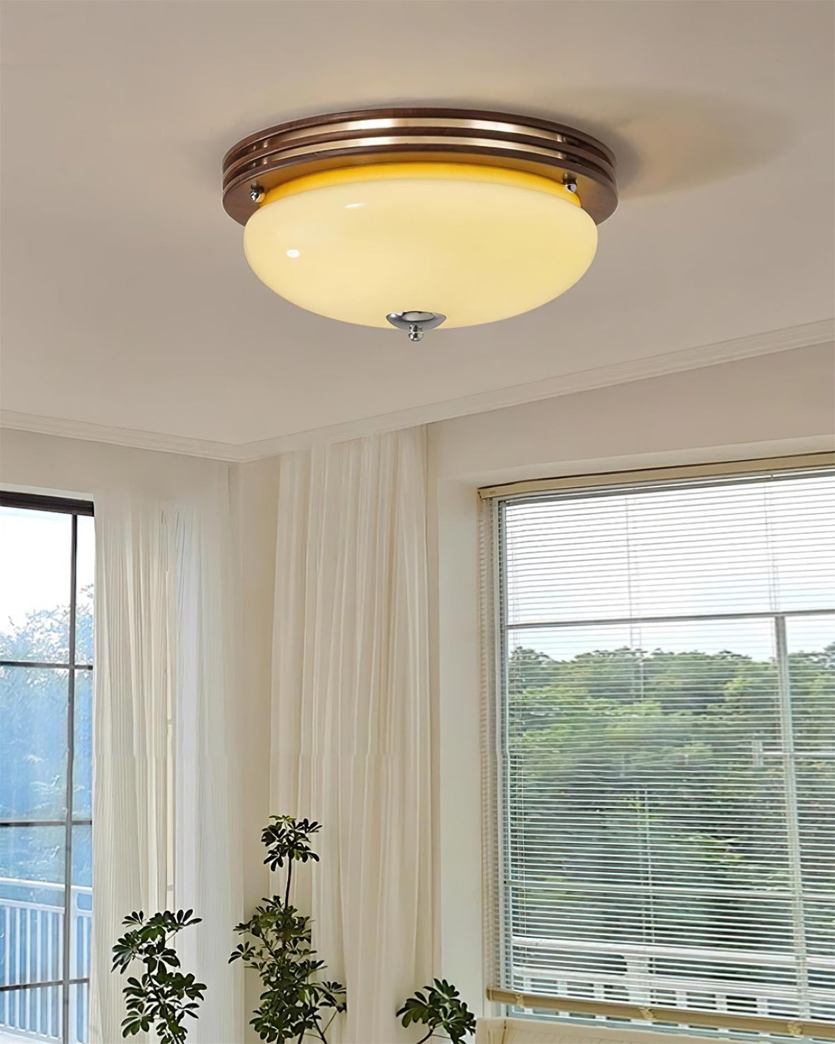 Povio Lampe Plafonnier Semi-Encastrée en Verre - Neutralighting