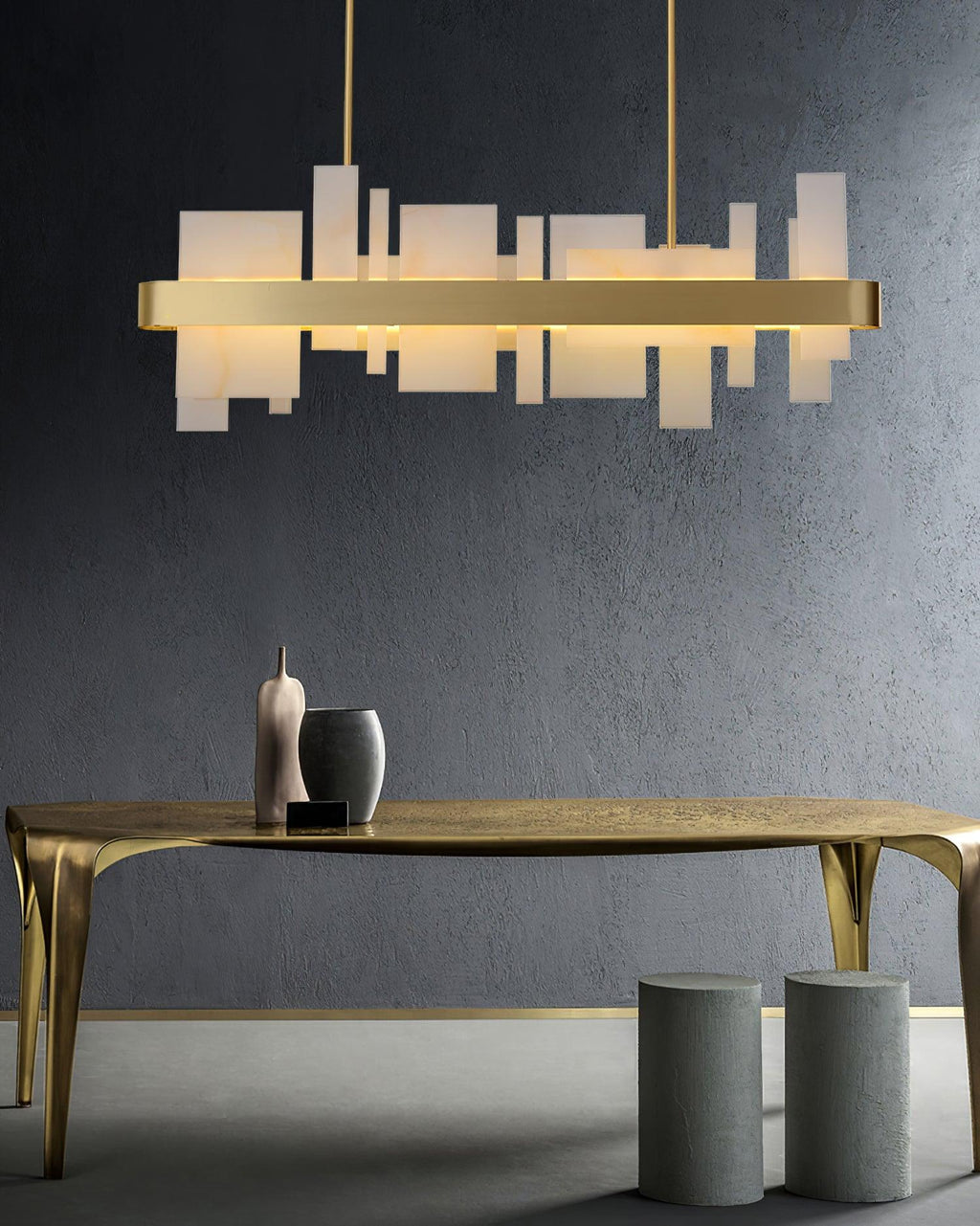Lustra Chandelier en Cuivre Acrylique Salle à Manger - Neutralighting