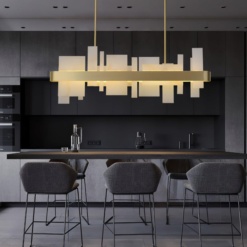 Lustra Chandelier en Cuivre Acrylique Salle à Manger - Neutralighting