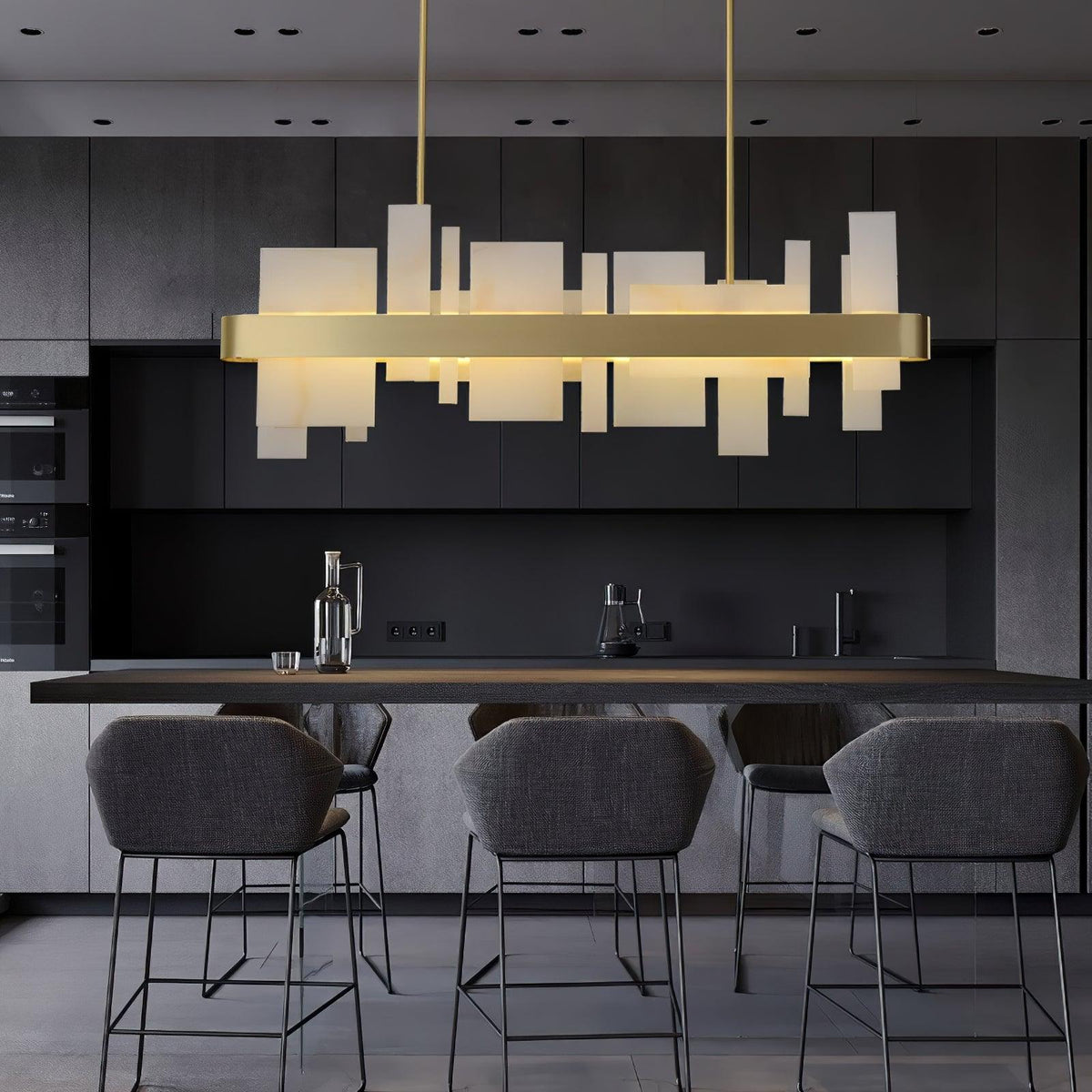 Lustra Chandelier en Cuivre Acrylique Salle à Manger - Neutralighting