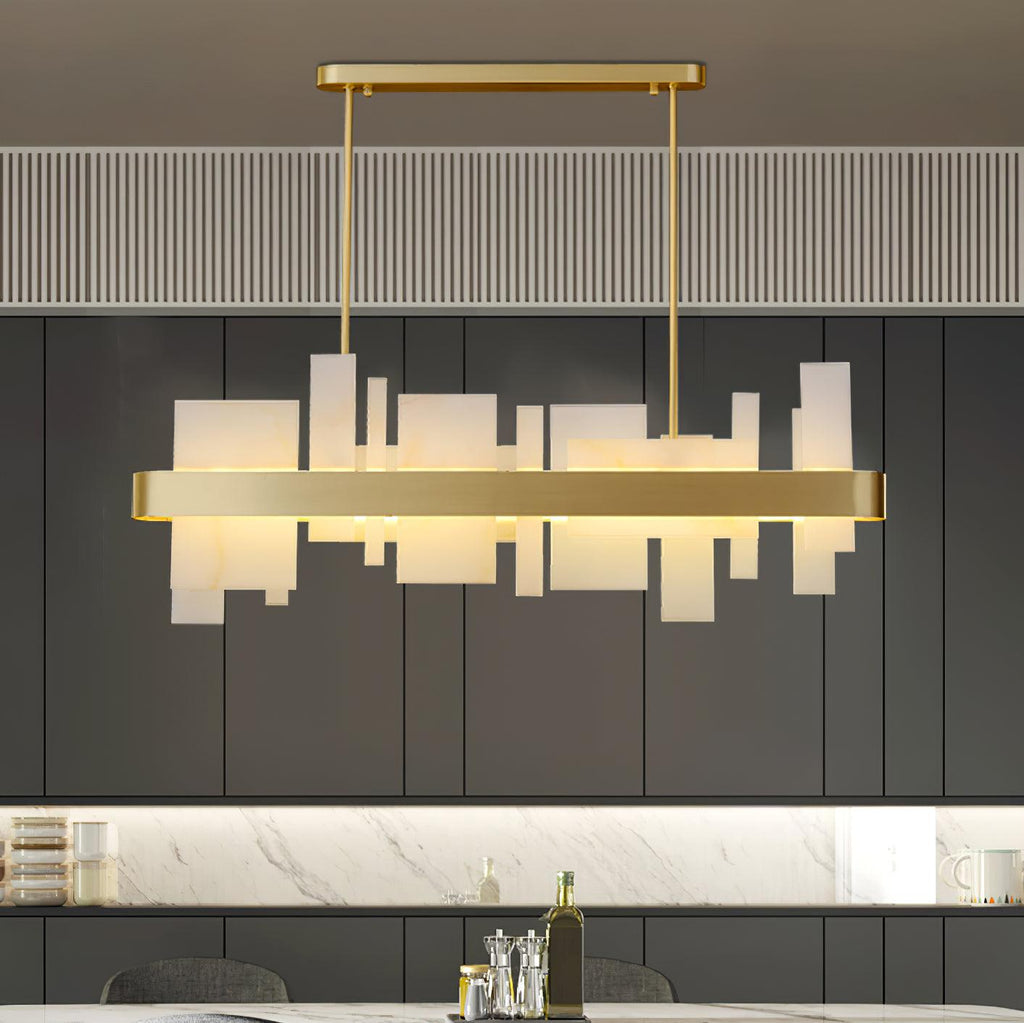 Lustra Chandelier en Cuivre Acrylique Salle à Manger - Neutralighting