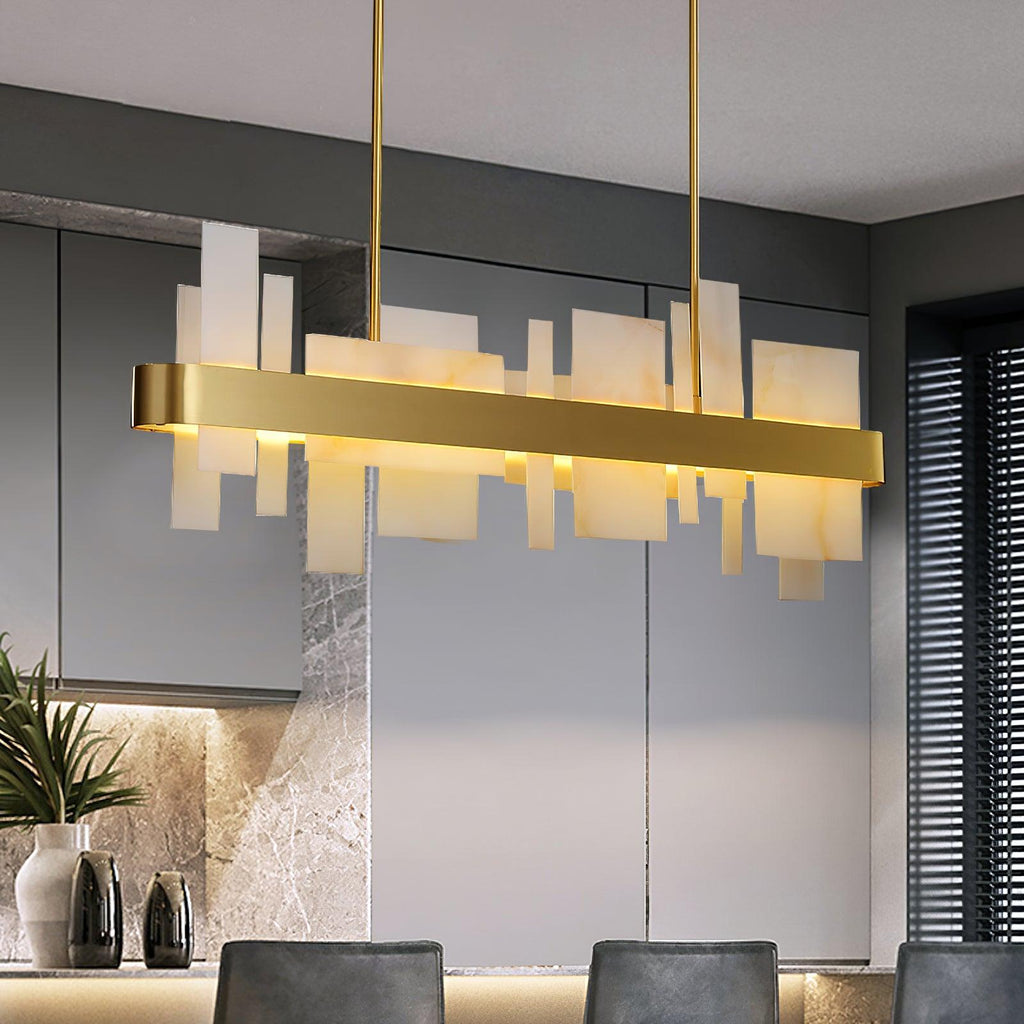 Lustra Chandelier en Cuivre Acrylique Salle à Manger - Neutralighting