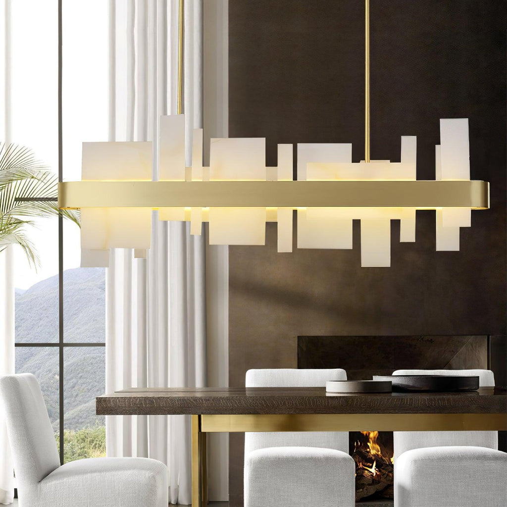 Lustra Chandelier en Cuivre Acrylique Salle à Manger - Neutralighting