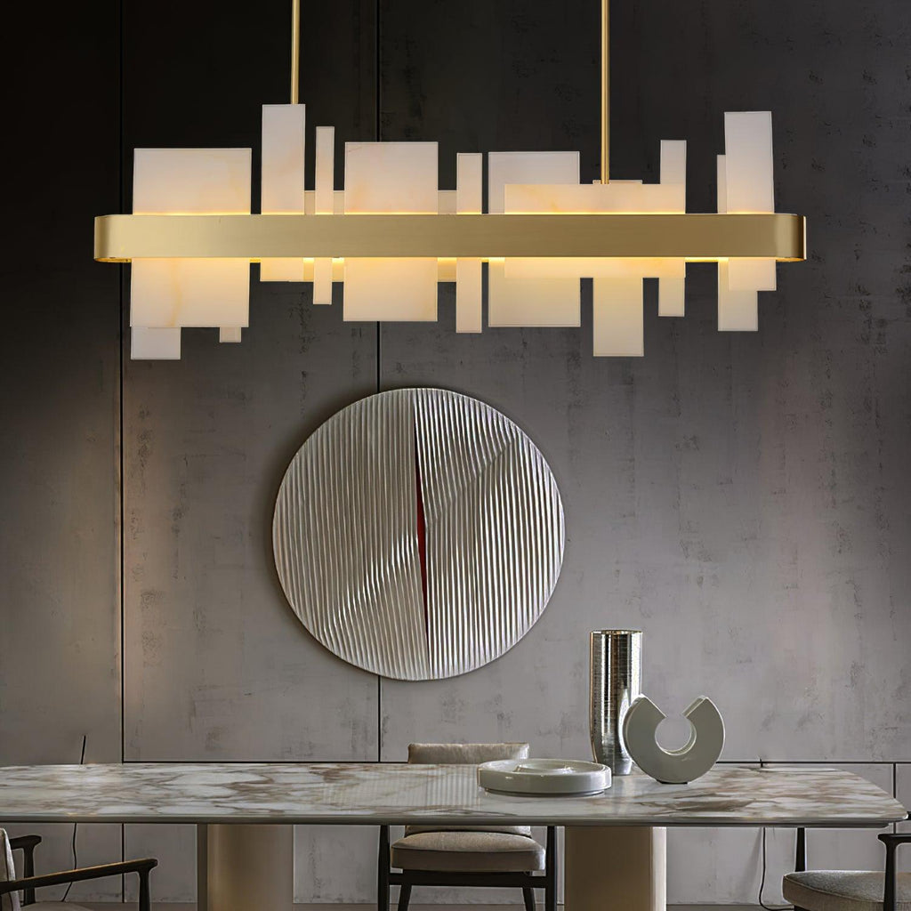 Lustra Chandelier en Cuivre Acrylique Salle à Manger - Neutralighting