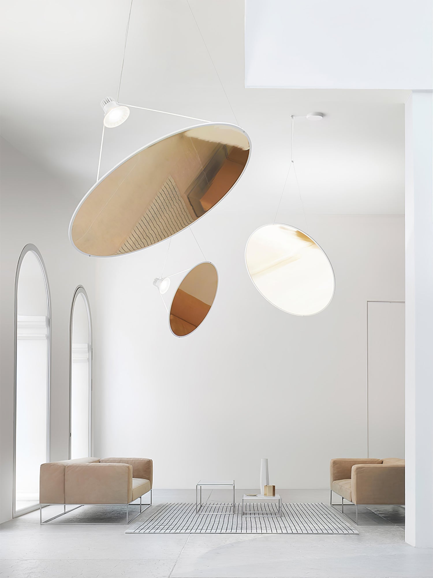 Aleris Suspension Minimaliste en Acier - Neutralighting