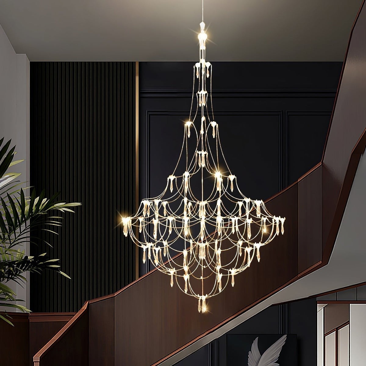 Lustra Lustre Acier Inoxydable Fil Luciole - Neutralighting