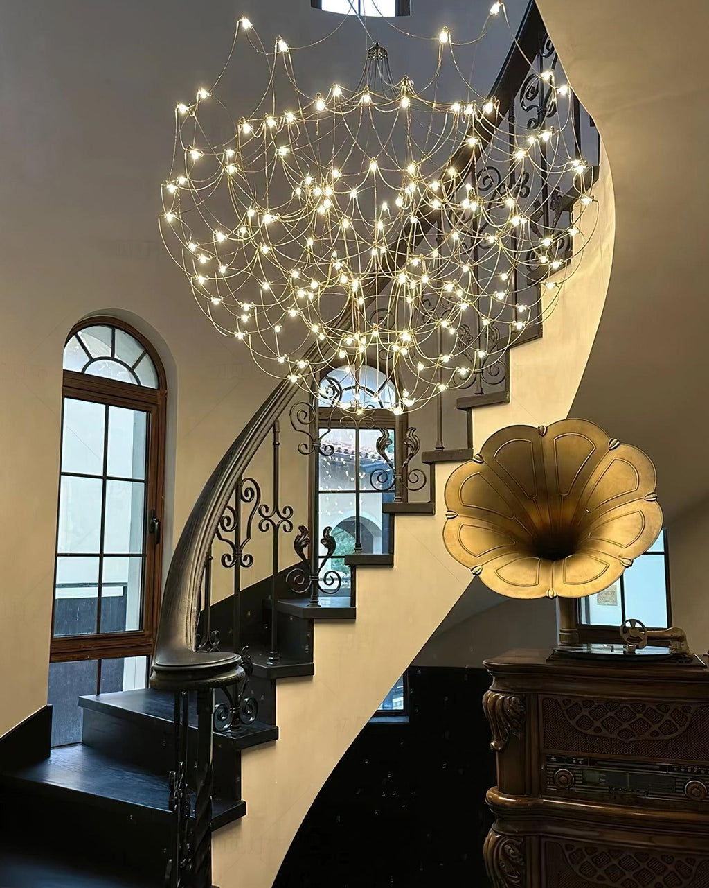 Lustra Lustre Acier Inoxydable Fil Luciole - Neutralighting