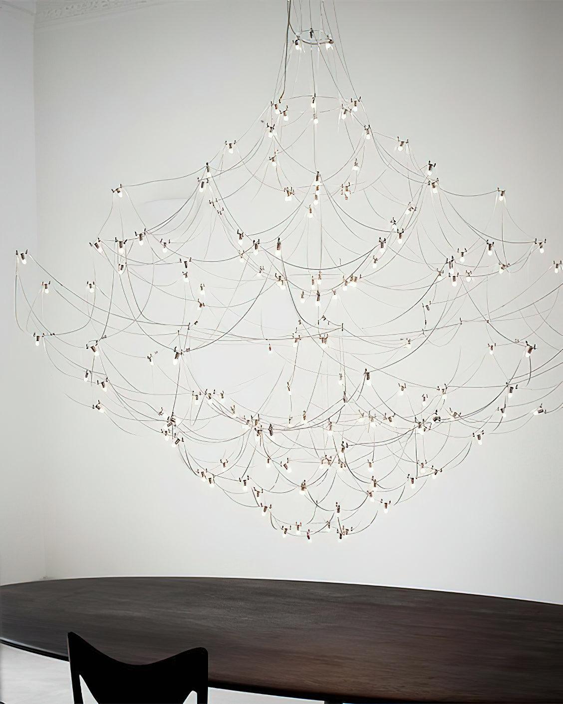 Lustra Lustre Acier Inoxydable Fil Luciole - Neutralighting