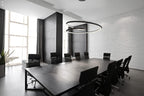 Lustra Chandelier en Aluminium Doré et Verre Opale - Neutralighting